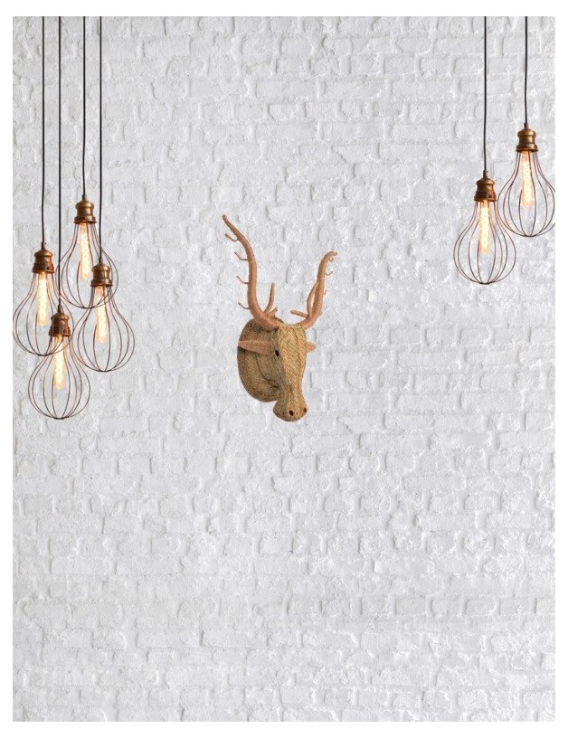 Tête cerf sparte éco-responsable naturel | Salotto