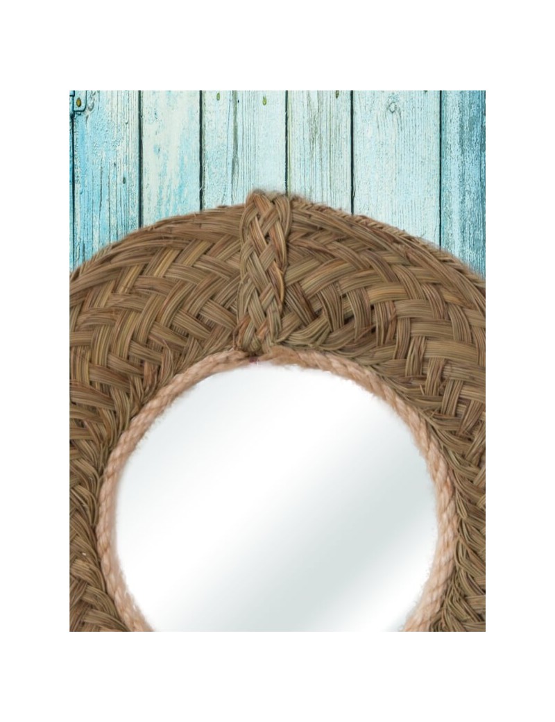Miroir rond sparte écologique naturel | Salon