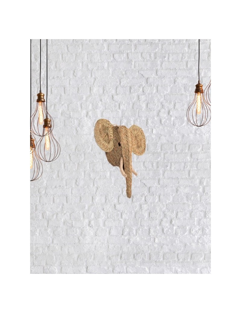 Testa elefante sparto ecofriendly naturale | Salotto