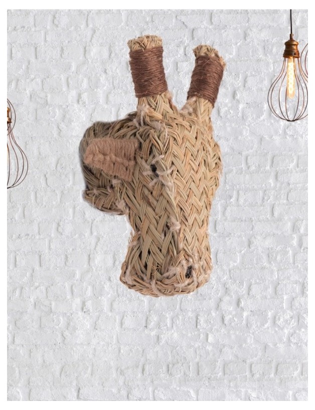 Tête girafe sparte éco-responsable naturel | Salotto