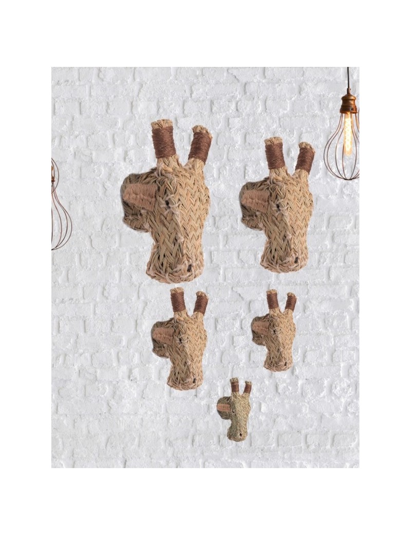 Tête girafe sparte éco-responsable naturel | Salotto