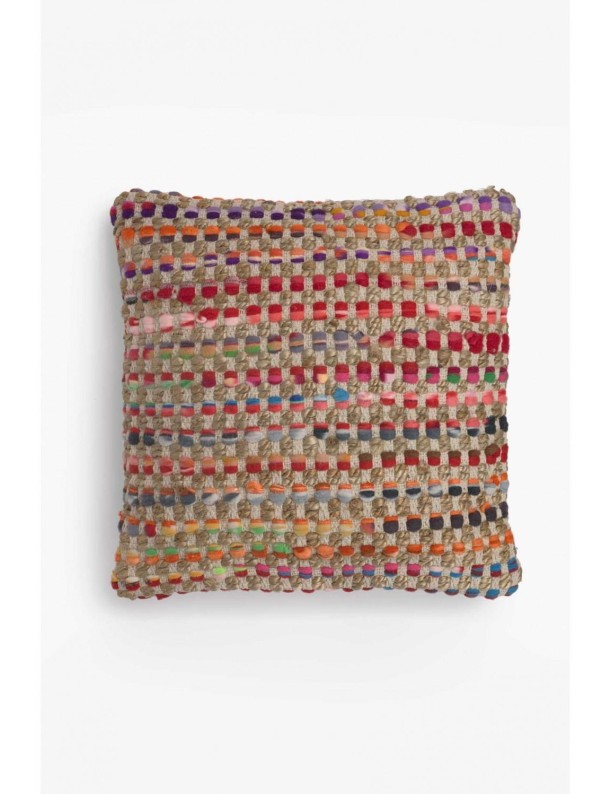 Funda de almofada 30*60 cm algodão e juta salotto multicolor | Salotto