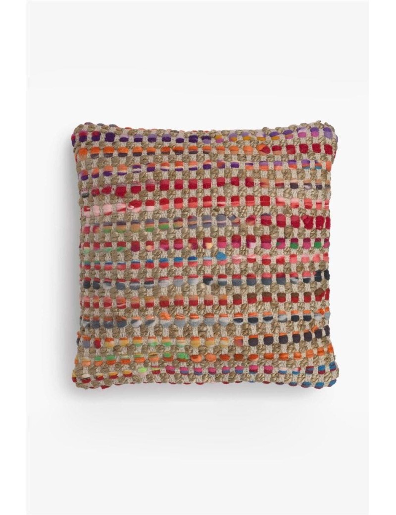 Cushion cover 60*60 cm cotton and jute living room multicolour | Living room