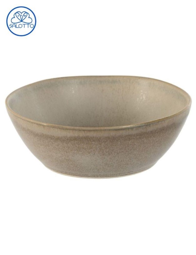 Bol gres esmaltado desgastado verde claro | Salotto