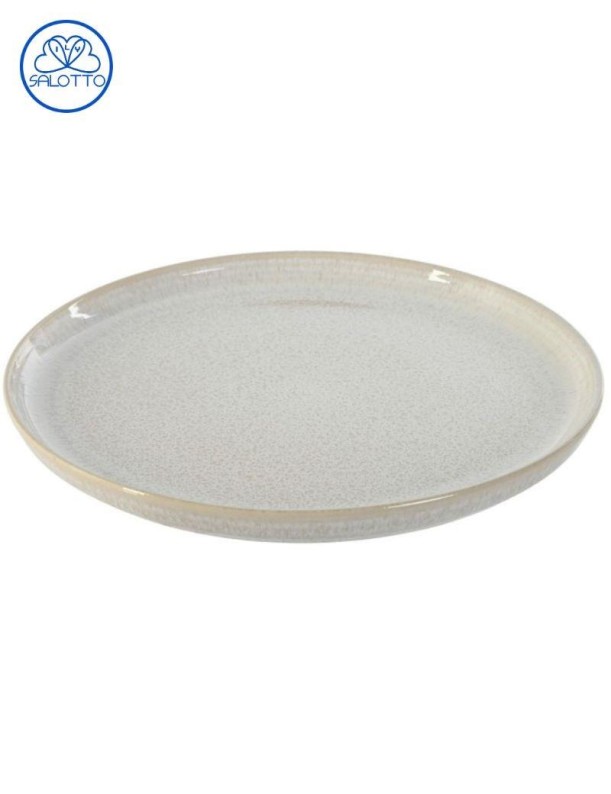 Piatto in gres smaltato bianco | Salotto
