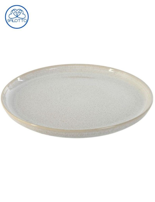 Plato gres esmaltado blanco | Salotto
