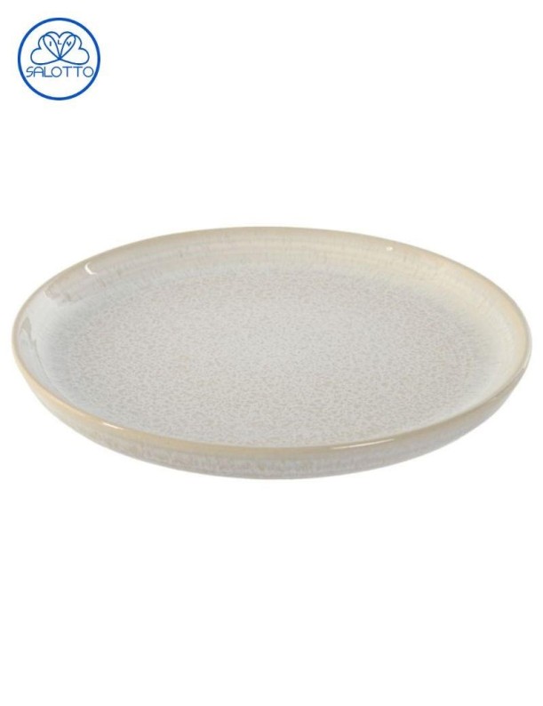 Plato gres esmaltado blanco | Salotto