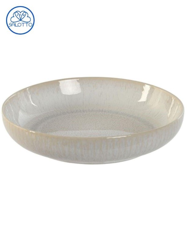 Prato de grés esmaltado branco | Salotto