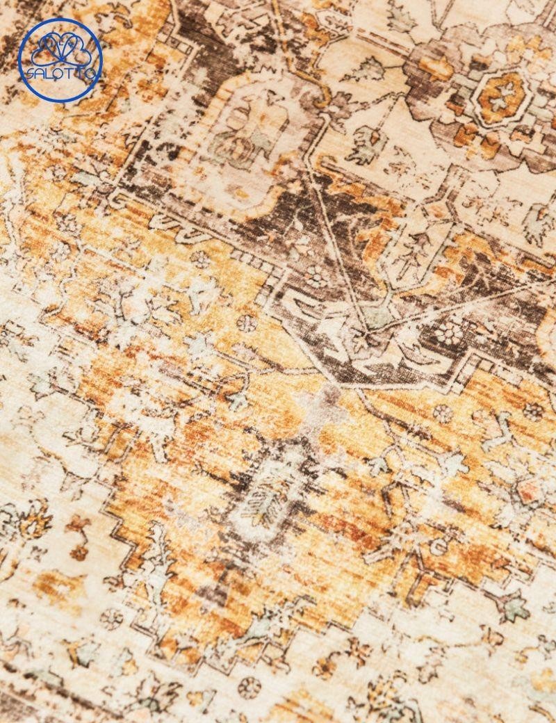 Alfombra barroca mostaza mostaza | Salotto