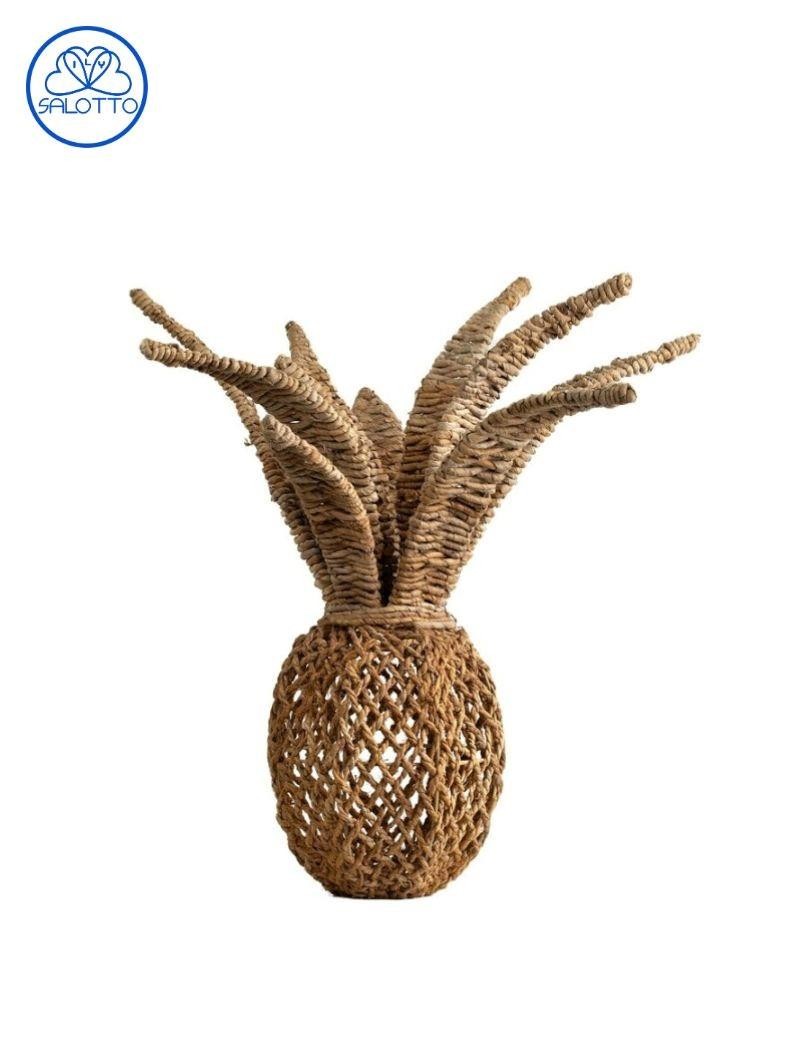 Ananas in corteccia di banana 40x40x70 cm naturale | Salotto