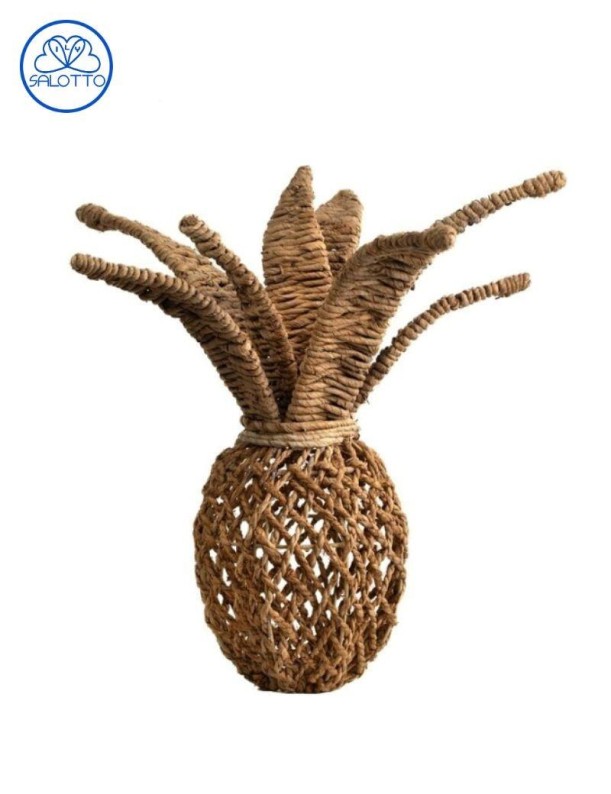 Ananas en écorce de banane 36x36x55 cm naturel | Salotto