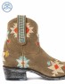 حذاء قصير بتطريز نافاجو مكسيكي