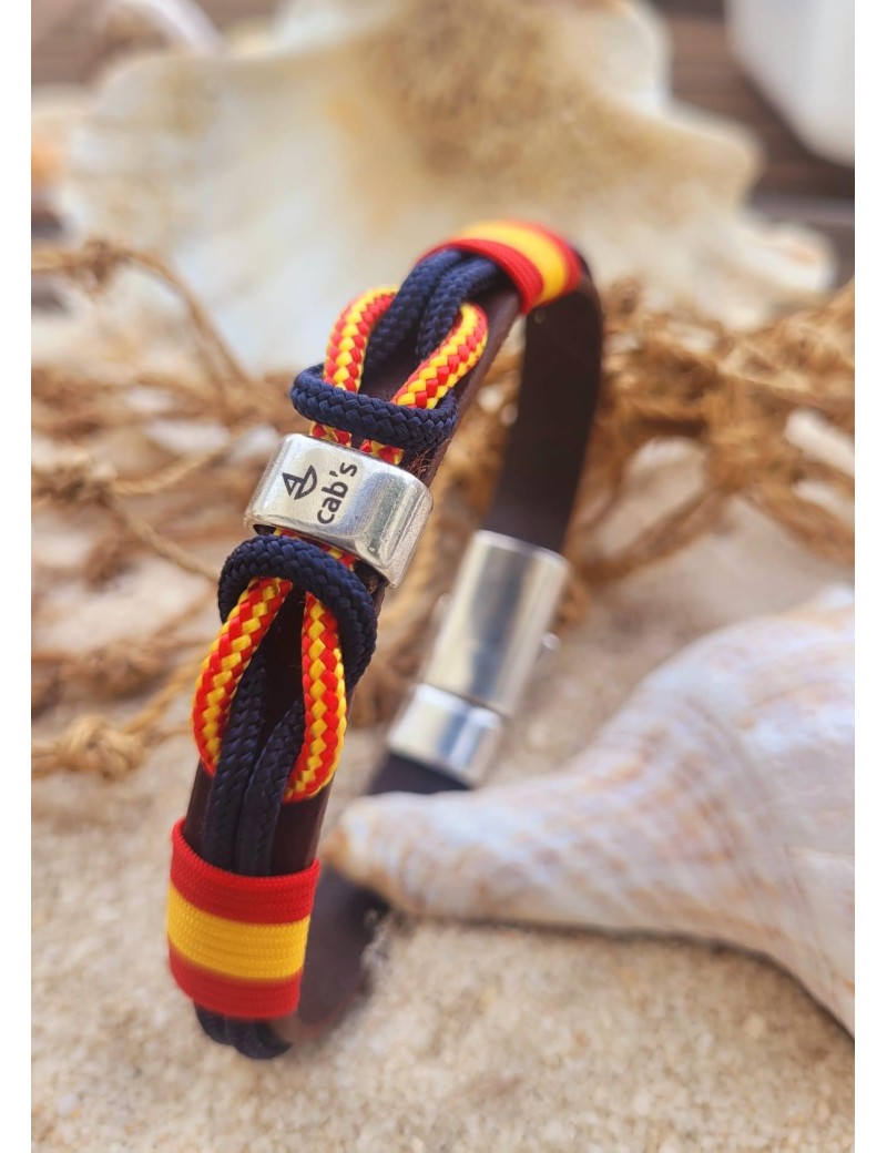 Bracelet nautique nœuds Espagne bleu marine | Salotto