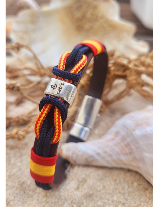 Pulsera nautica nudos españa azul marino | Salotto