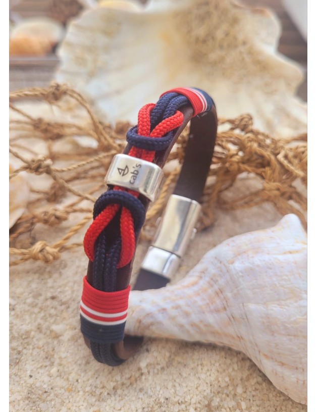 Brazalete náutico nudos rojo | Salotto