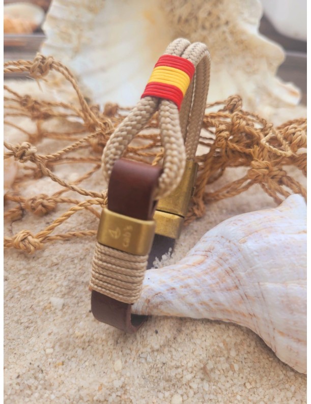 Bracelet nœud de corde sable | Salotto