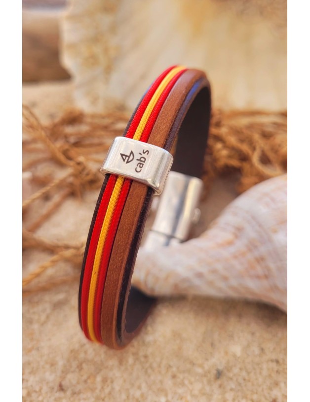Brazalete náutico piel España cuero | Salotto