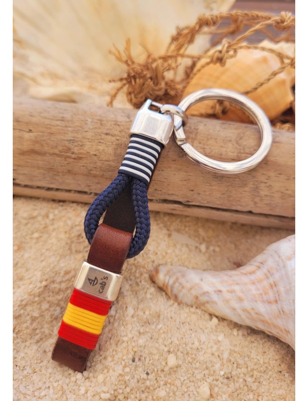 Blue navy knot keychain | Salotto