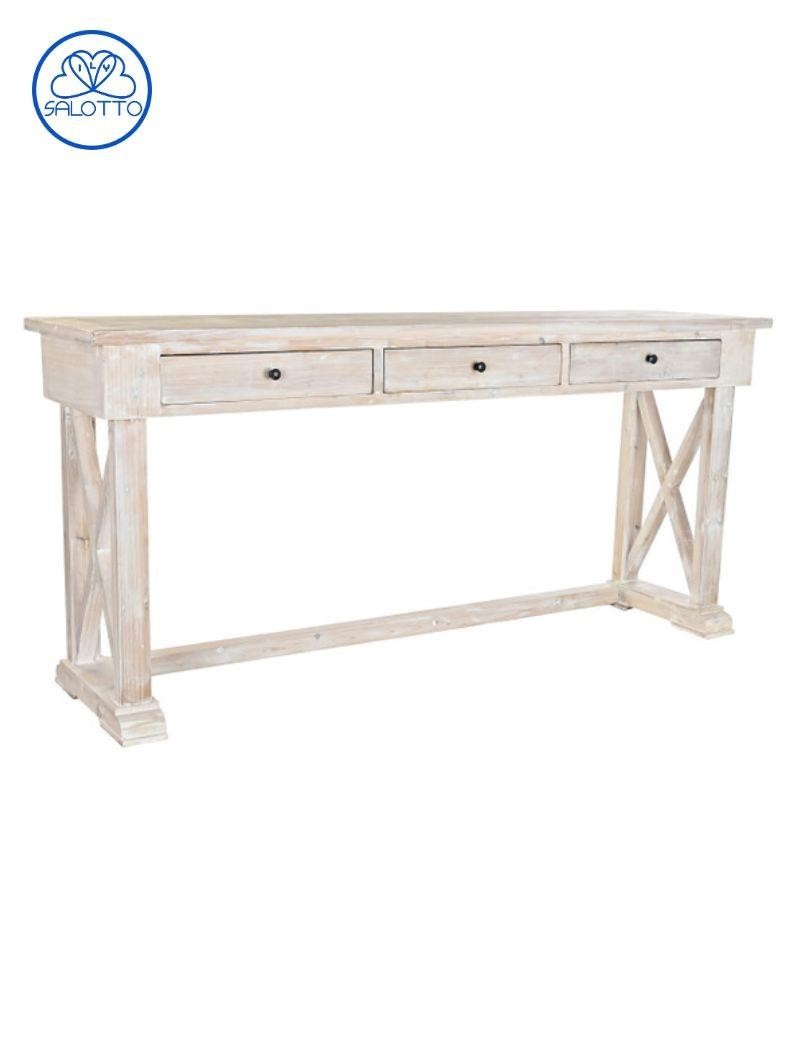 Console pin recyclé vieilli naturellement | Salotto