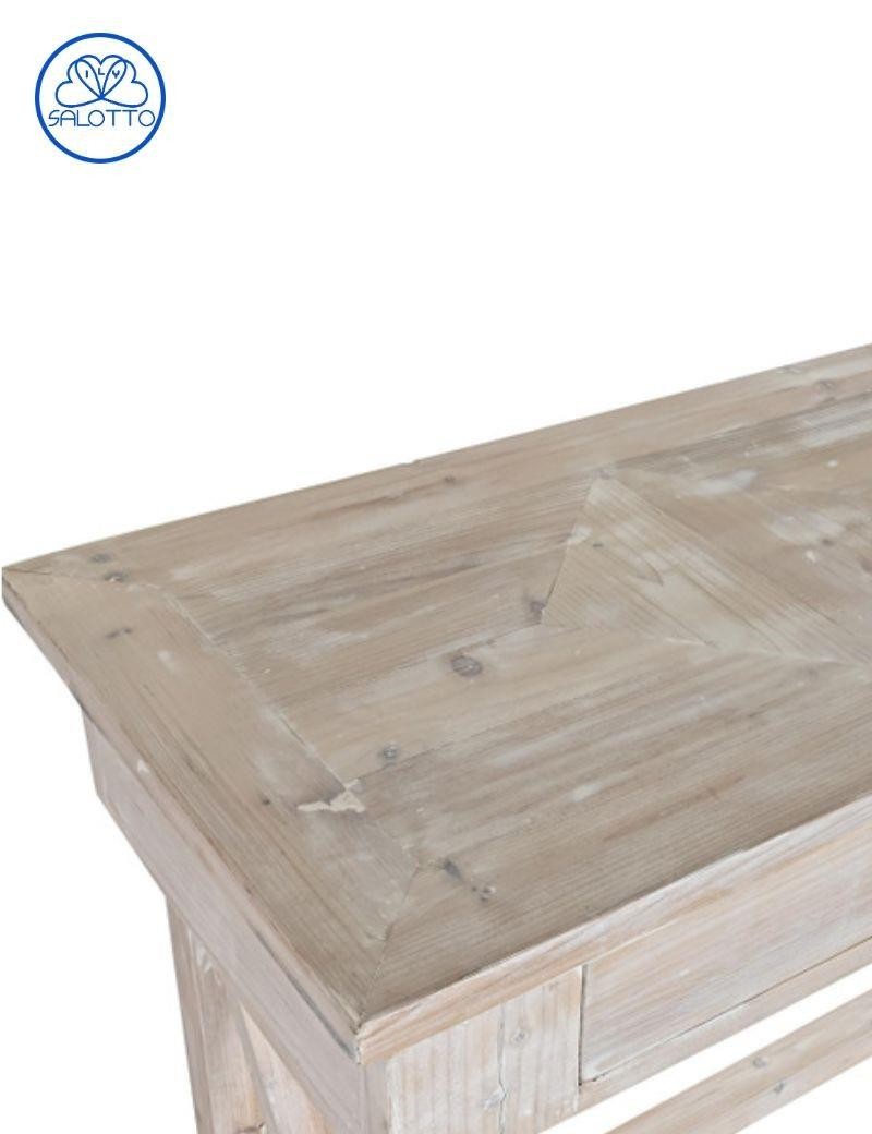 Console pin recyclé vieilli naturellement | Salotto