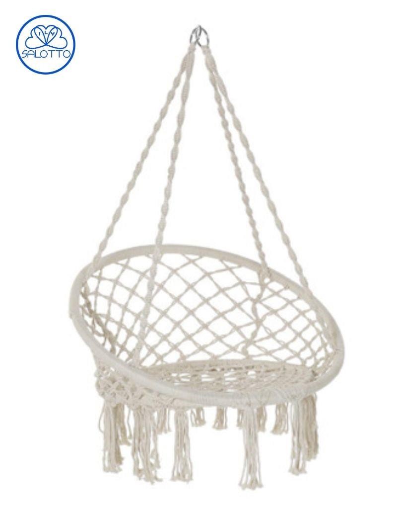 Chaise suspendue en coton brut | Salotto