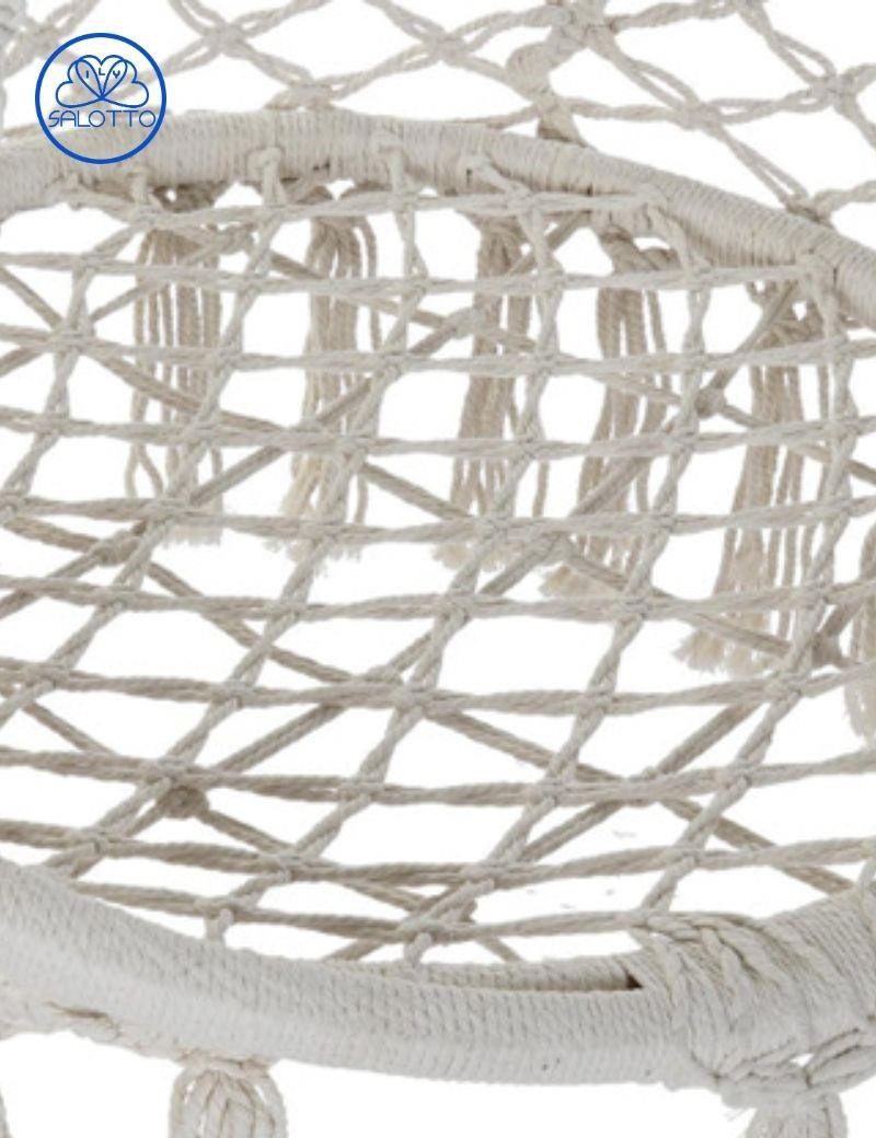 Chaise suspendue en coton brut | Salotto