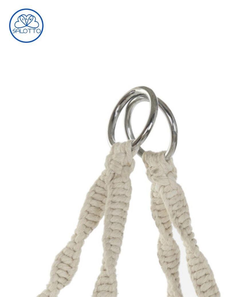 Chaise suspendue en coton brut | Salotto