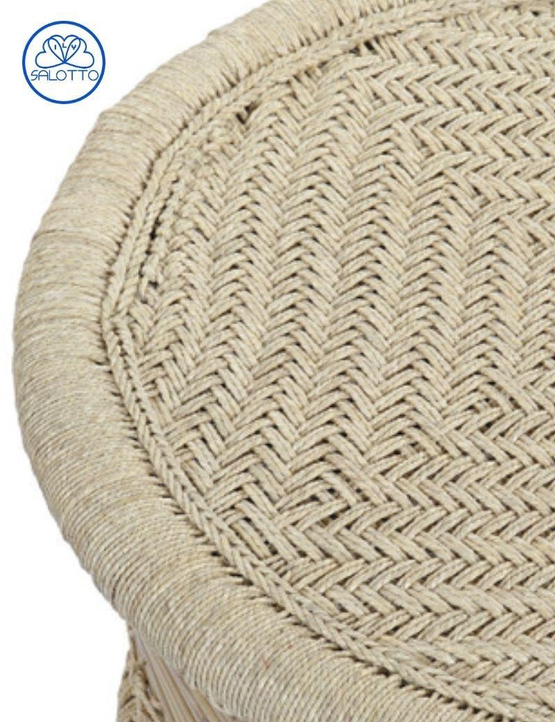Mesa auxiliar de fibra natural y bambú natural | Salotto