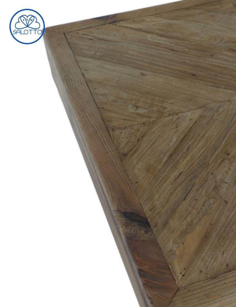 Table centrale en bois de pin recyclé naturel | Salotto