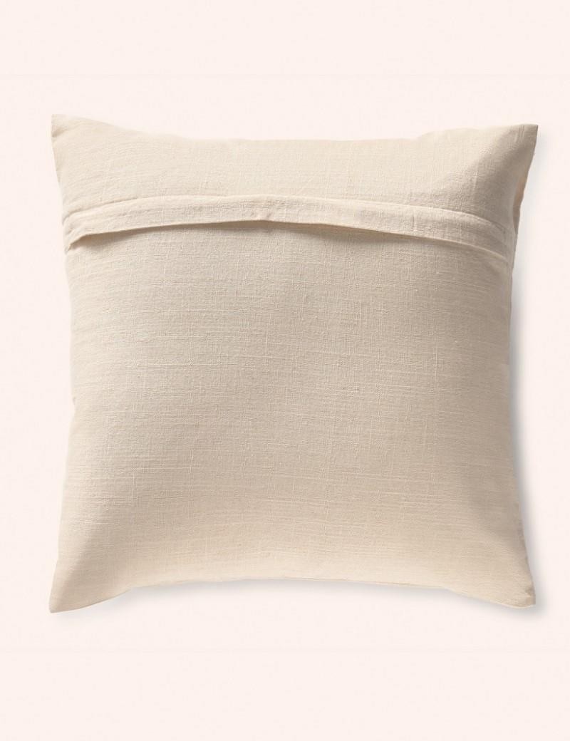 غطية وسادة 45*45 سم قطن وخيش سالوتو أزرق فيروزي | سالوتو