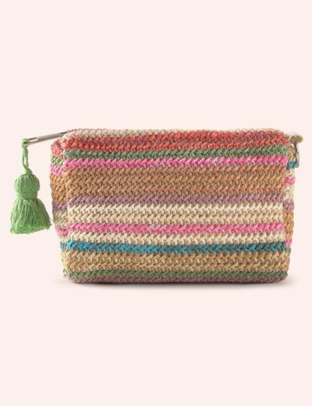 Neceser trenzado, 11*18 cm. multicolor | Salotto