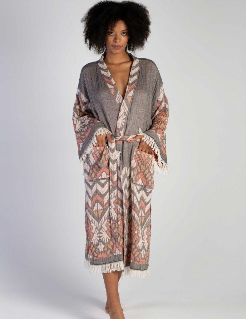 Fouta étnica 100% algodón turco 410 gr. negro | Salotto