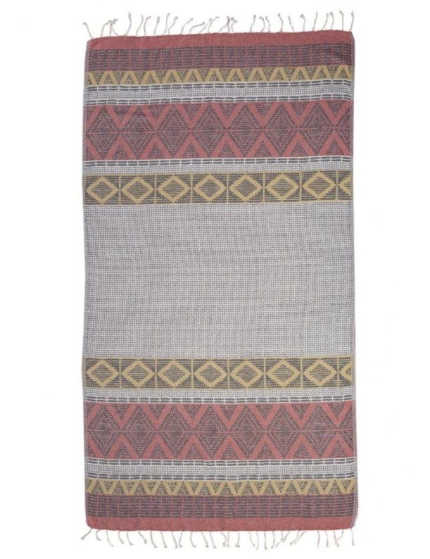 Fouta étnica 100% cotone turco 370 gr. giallo | Salotto