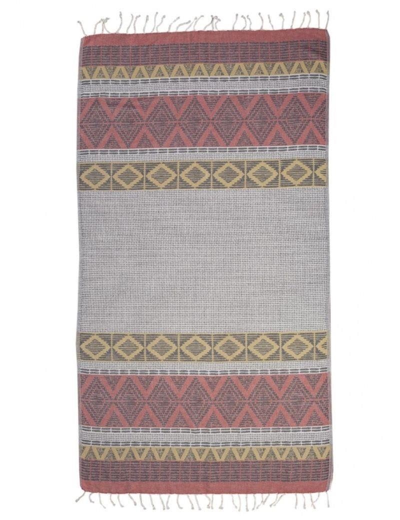 Ethnische Fouta 100% türkische Baumwolle 370 gr. gelb | Salotto