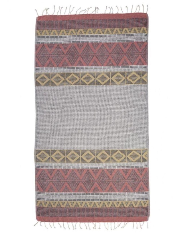 Fouta étnica 100% algodón turco 370 gr. amarillo | Salotto