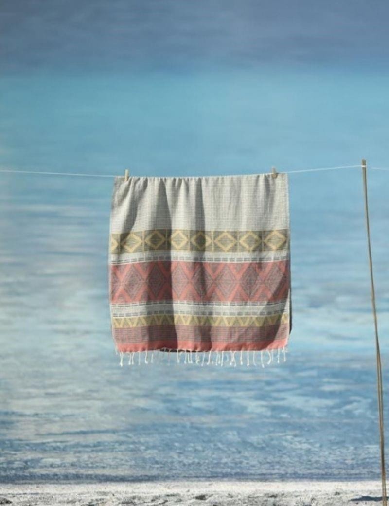 Fouta étnica 100% algodón turco 370 gr. amarelo | Salotto