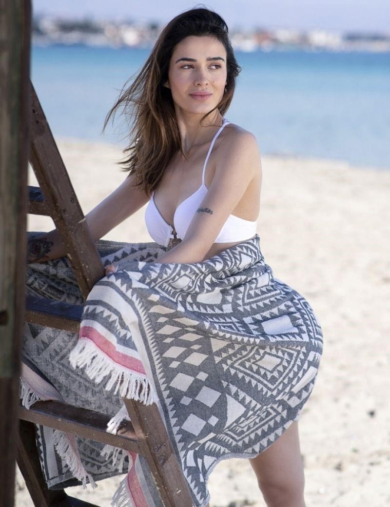 Ethnic Fouta 100% Turkish cotton. 310 gr. black | Salotto