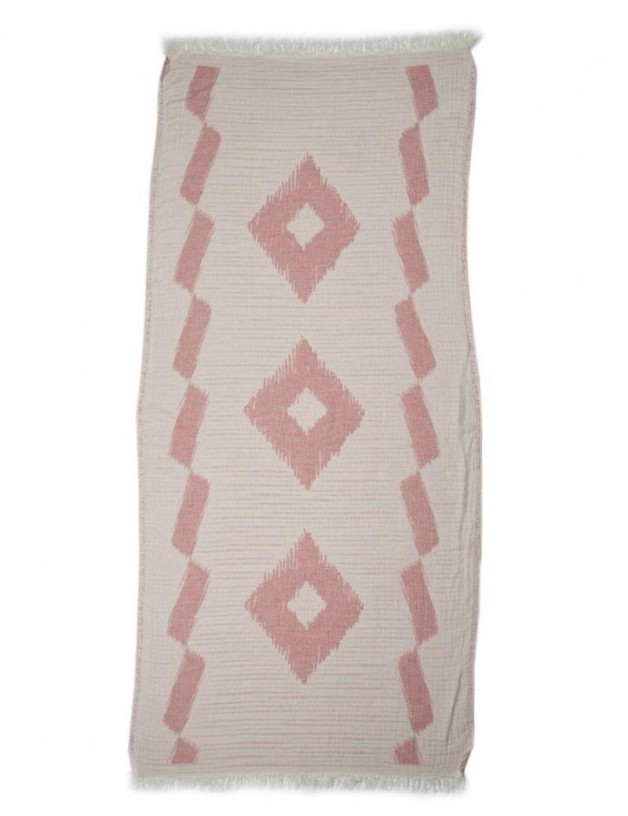 Fouta étnica 100% algodón turco. 390 gr. rojo | Salotto