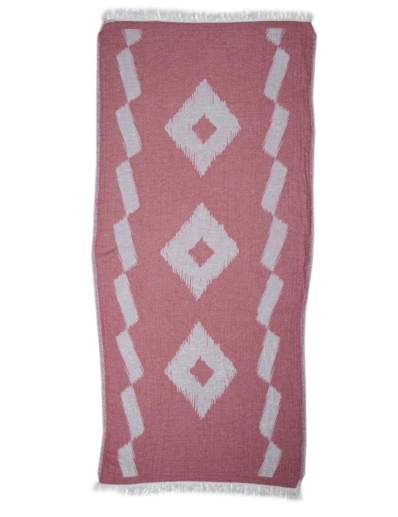 Ethnic Fouta 100% Turkish cotton. 390 gr. red | Salotto