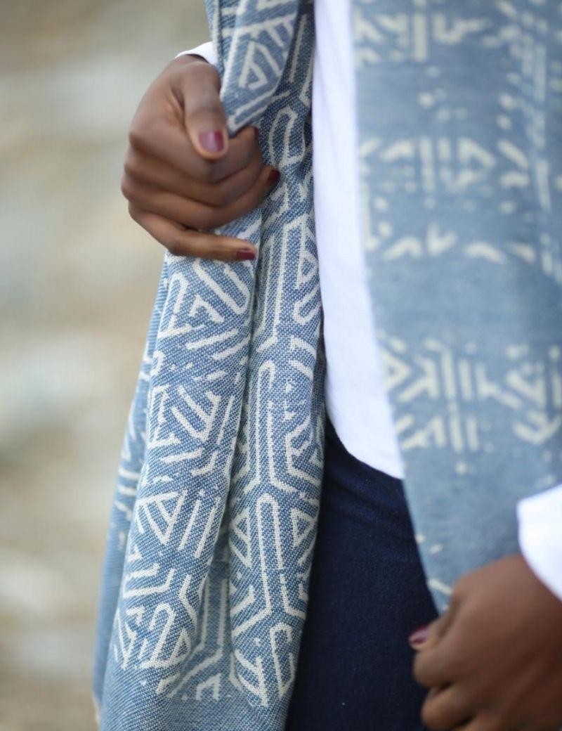 Ethnic Fouta 100% Turkish cotton. 430 gr. blue | Salotto