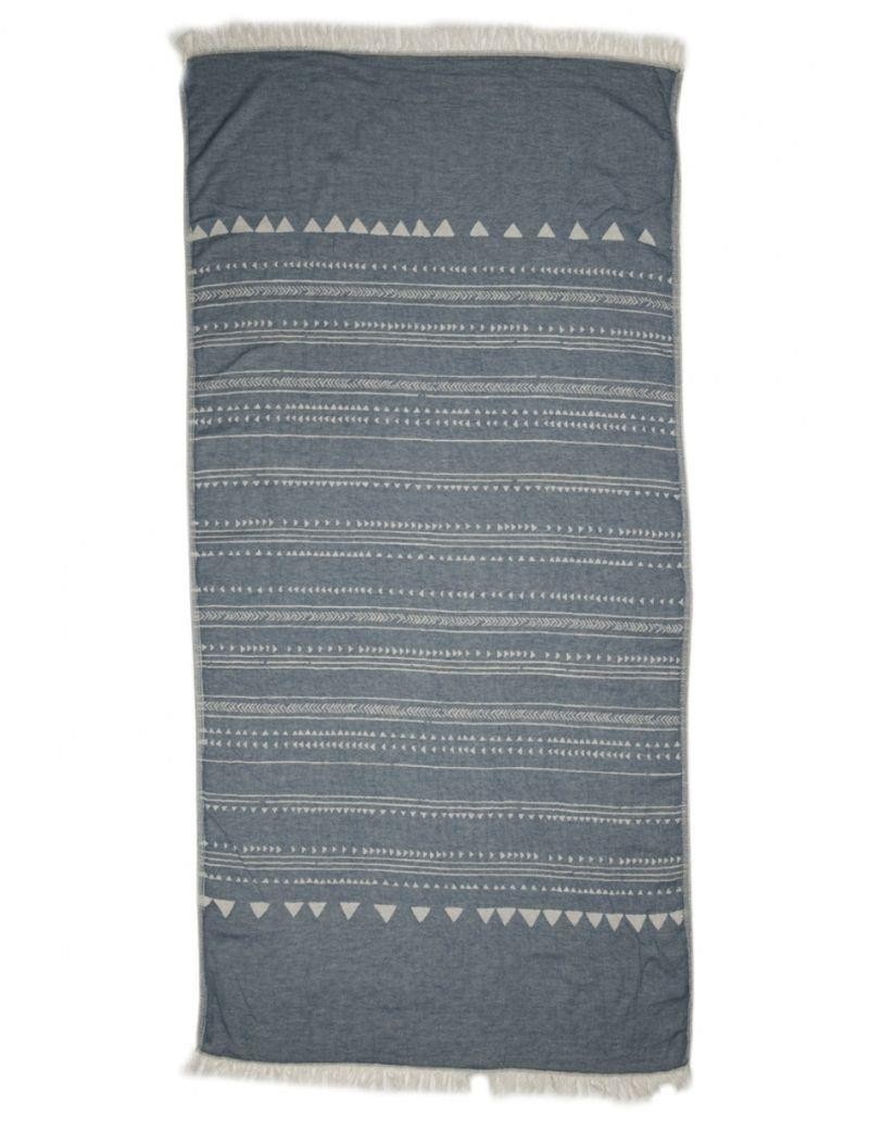Ethnic Fouta 100% Turkish cotton. 450 gr. blue jeans | Salotto