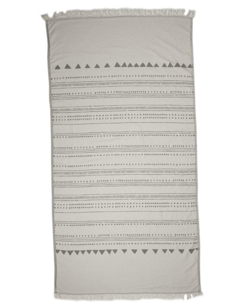 Fouta étnica 100% algodón turco. 450 gr. cinza | Salotto
