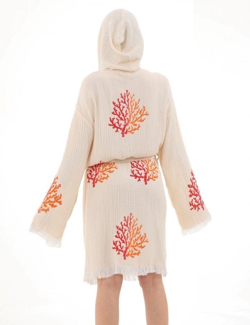 Albornoz corales muselina coral | Salotto