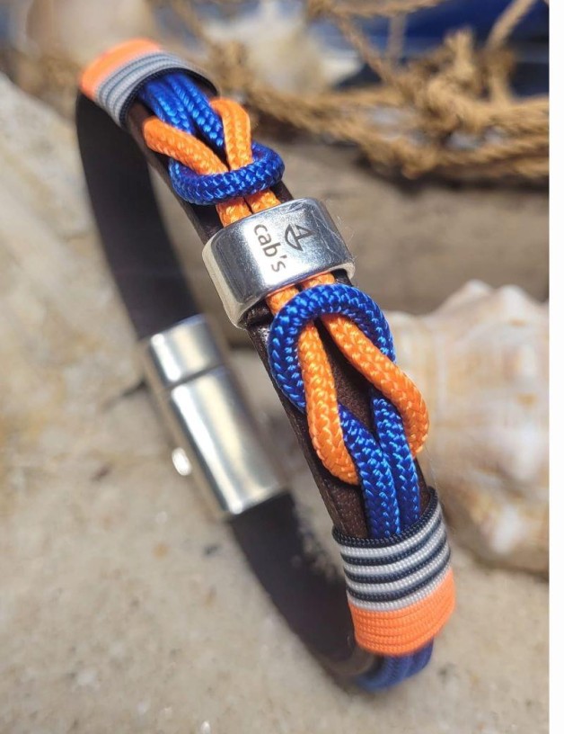 Brazalete náutico nudos azul royal | Salotto
