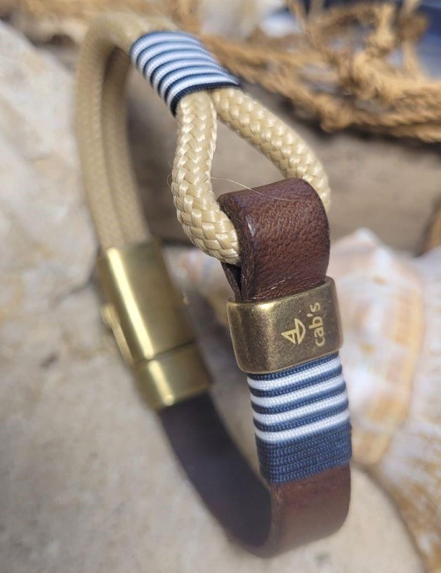 Bracelet nœud de corde sable | Salotto