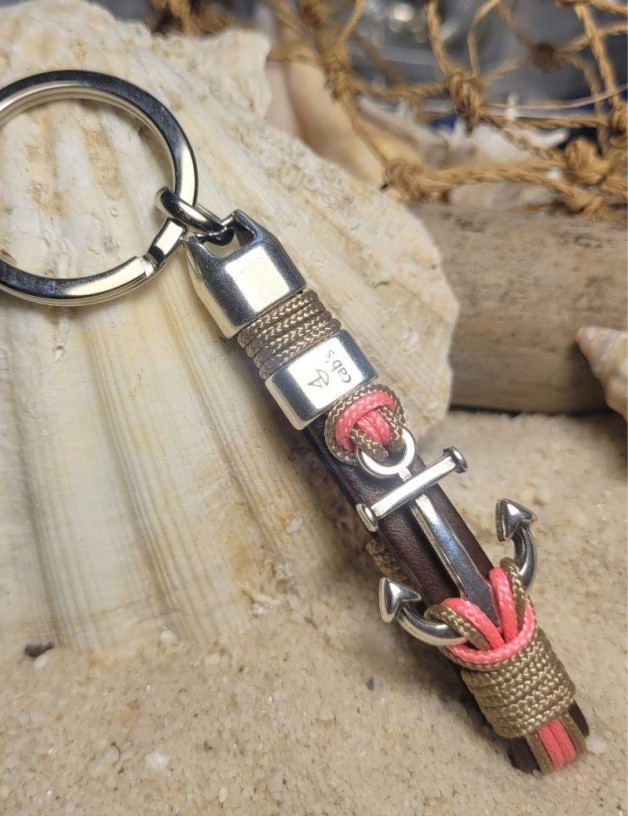 Bracelet nautique ancre rose | Salotto