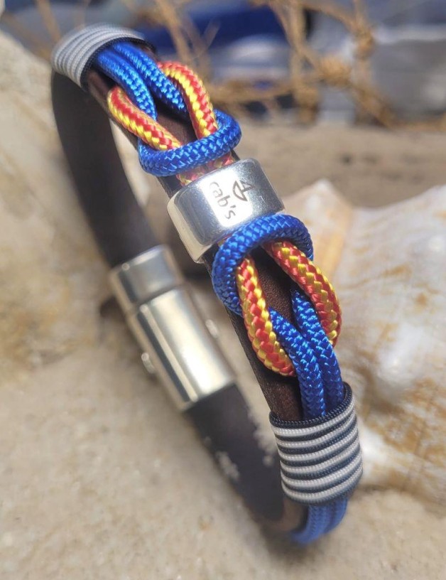 Bracelet nautique nœuds bleu royal | Salotto