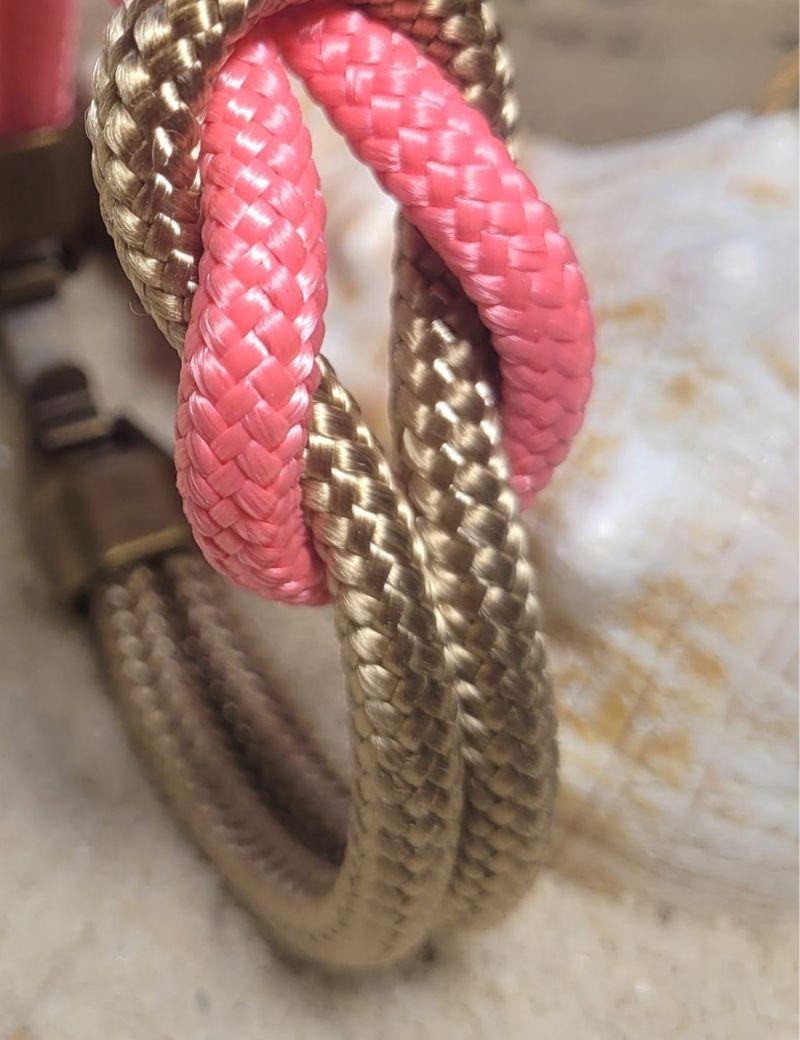 Pulsera náutica nudo rosa | Salotto