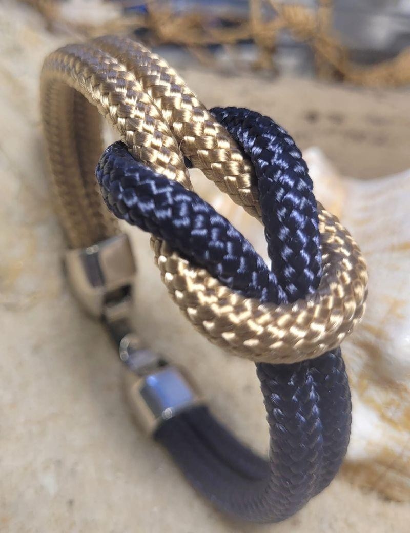 Brazalete náutico nudo natural | Salotto
