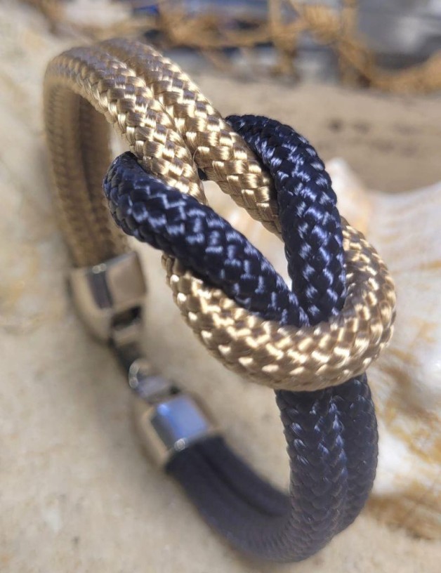 Nautische Armband natürlicher Knoten | Salotto